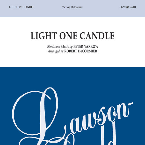 Light One Candle Sheet Music Preview