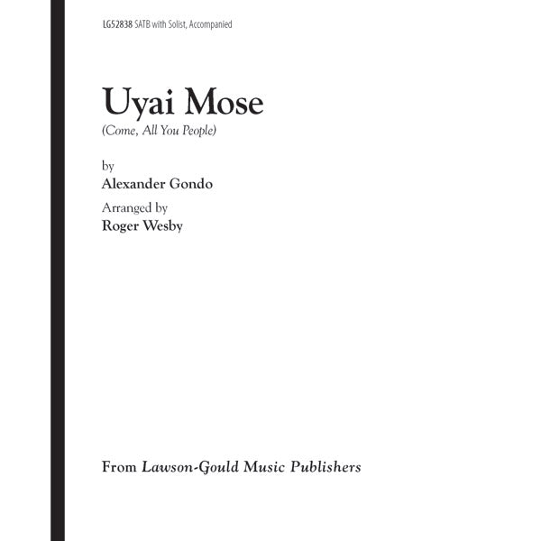 Uyai Mose Sheet Music Preview