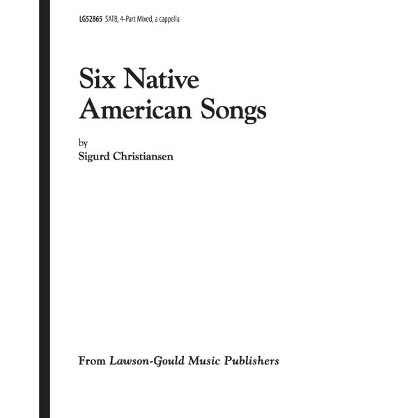 Six Native American Songs Sheet Music Preview