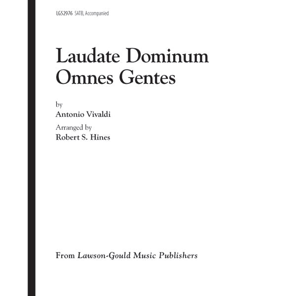 Laudate Dominum Omnes Gentes Sheet Music Preview