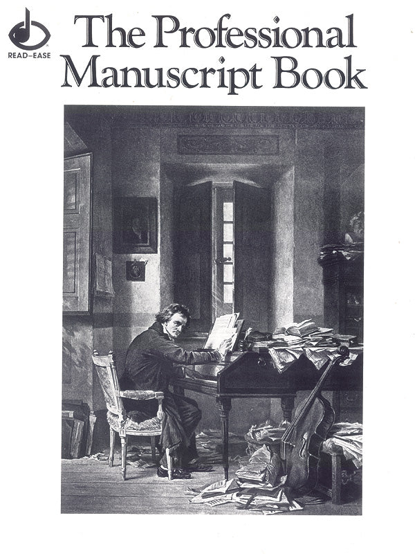 12 Stave Professional Manuscript Book (Size: 9" x 12") Cover Image