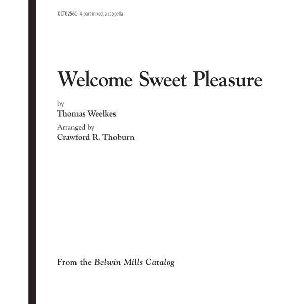 Welcome, Sweet Pleasure Sheet Music Preview
