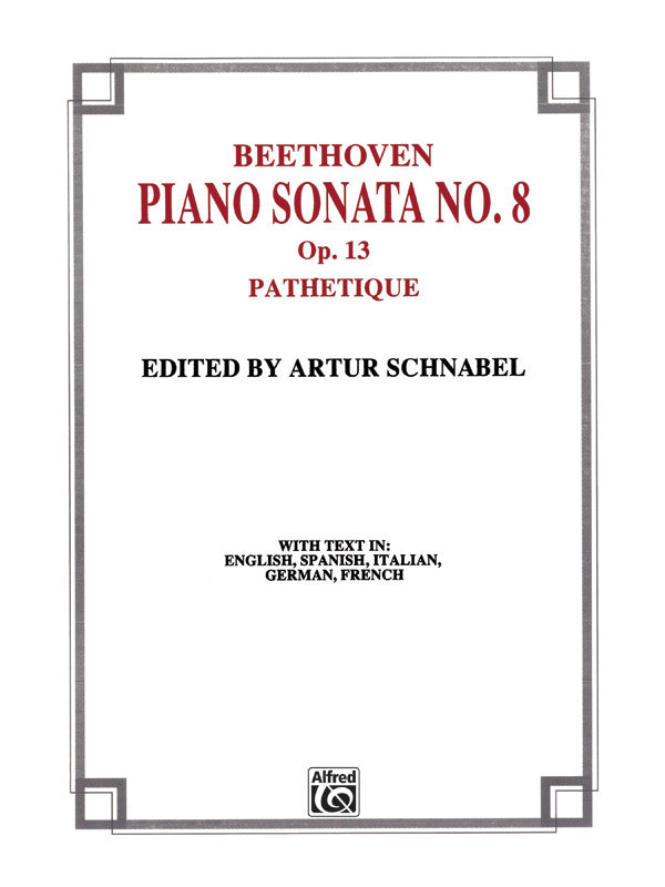 Sonata No. 8 in C Minor, Opus 13 ("Pathetique") Cover Image