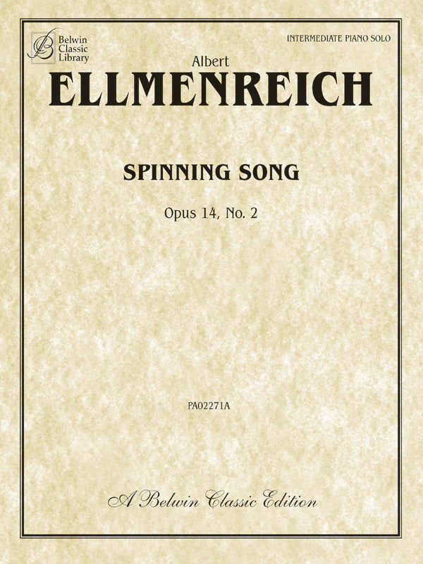 Spinning Song, Opus 14, No. 2 Cover Image