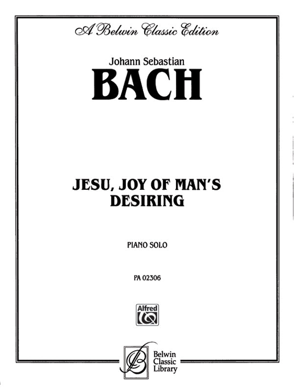 Jesu, Joy of Man's Desiring Cover Image