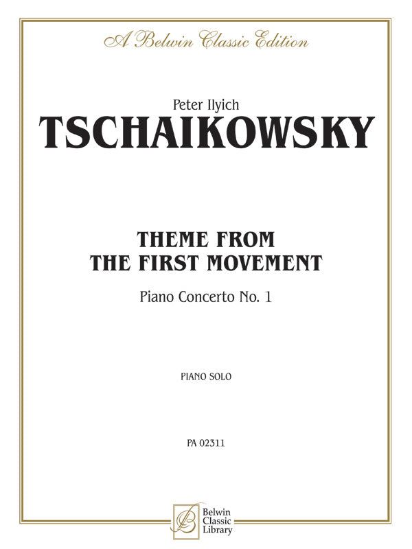 First Movement, <I>Piano Concerto No. 1,</I> Theme from the Cover Image
