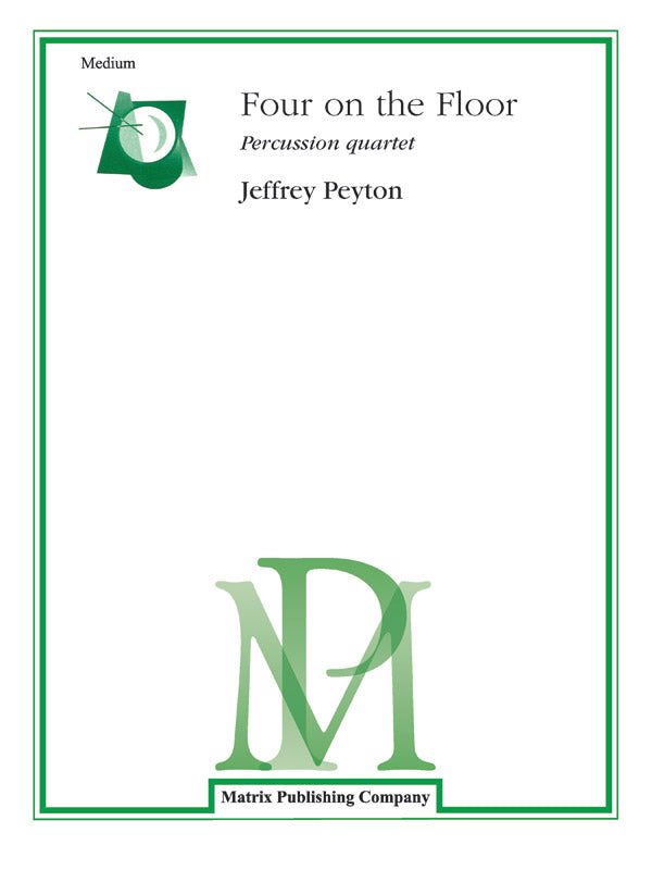 Four on the Floor: 2nd Percussion Sheet Music Preview