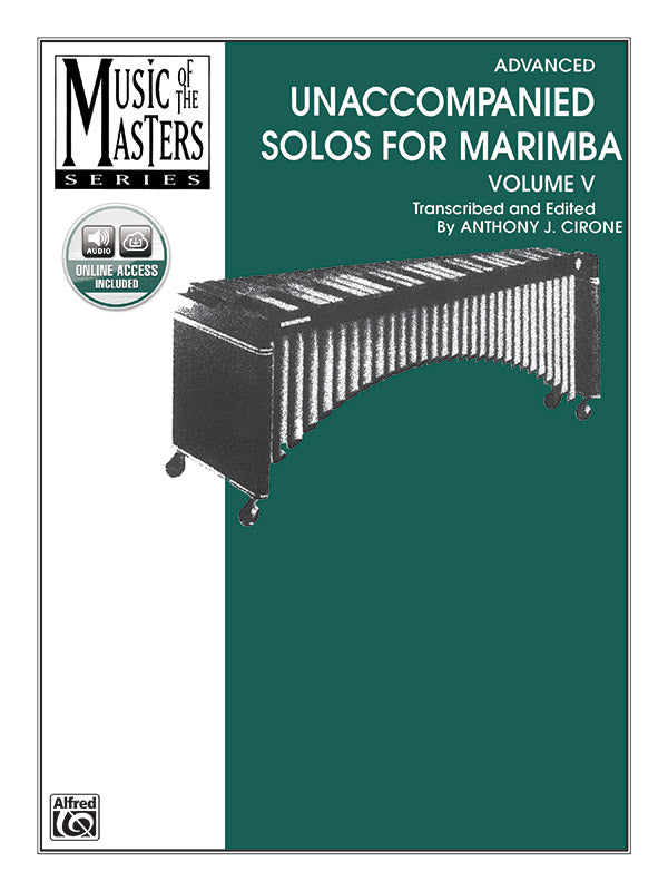 Music of the Masters, Volume V: Unaccompanied Solos for Marimba Cover Image