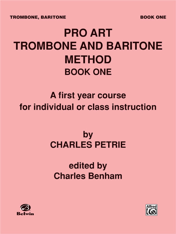 Pro Art Trombone and Baritone Method Cover Image
