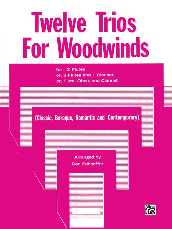 Twelve Trios for Woodwinds Cover Image