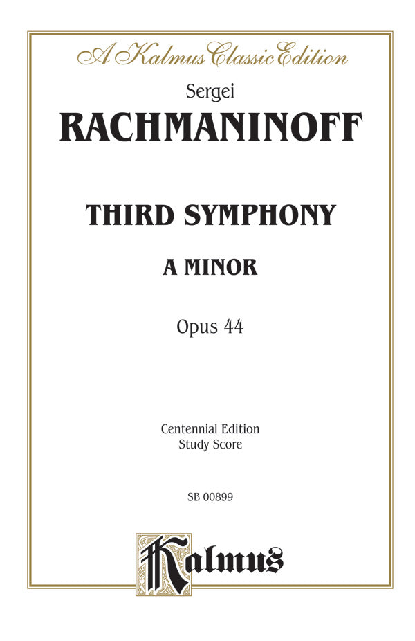 Third Symphony in A Minor, Opus 44 Cover Image