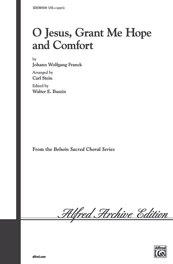 O Jesus, Grant Me Hope and Comfort Cover Image