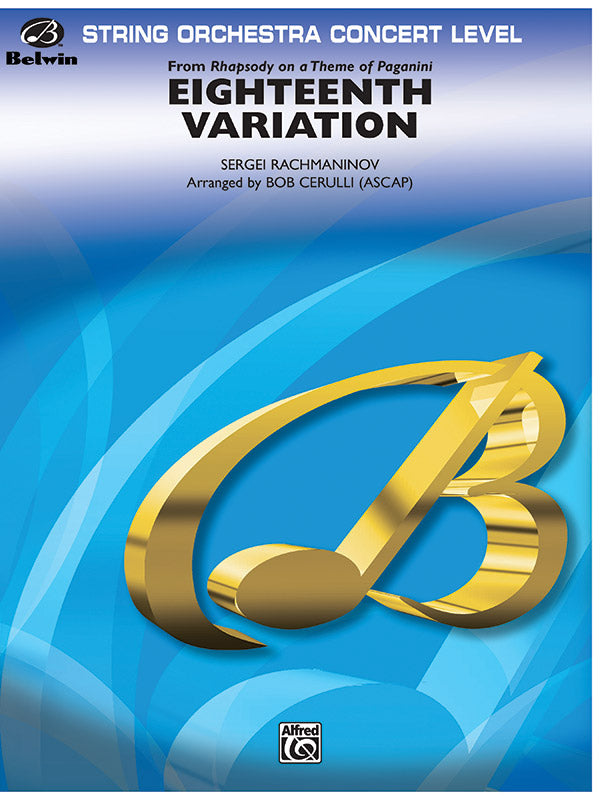 Eighteenth Variation (from Rhapsody on a Theme of Paganini): Viola Sheet Music Preview