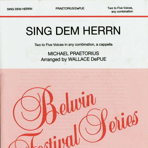 Sing Dem Herrn Sheet Music Preview