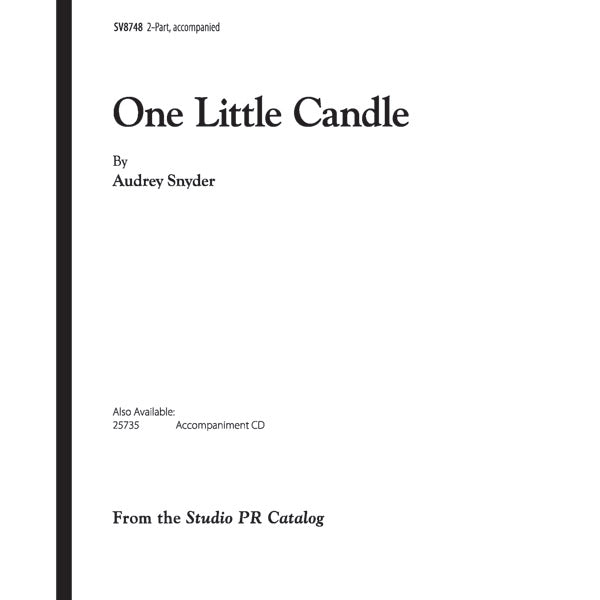 One Little Candle Sheet Music Preview