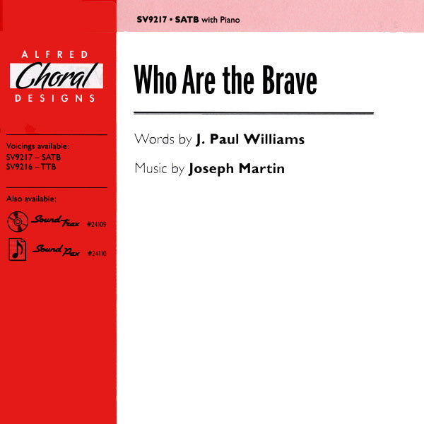 Who Are the Brave Sheet Music Preview
