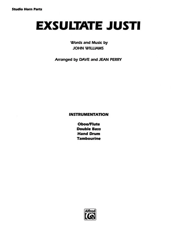 Exsultate Justi Sheet Music Preview