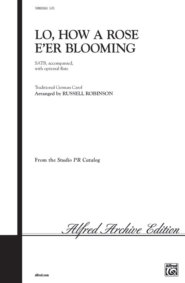 Lo, How a Rose E'er Blooming Sheet Music Preview