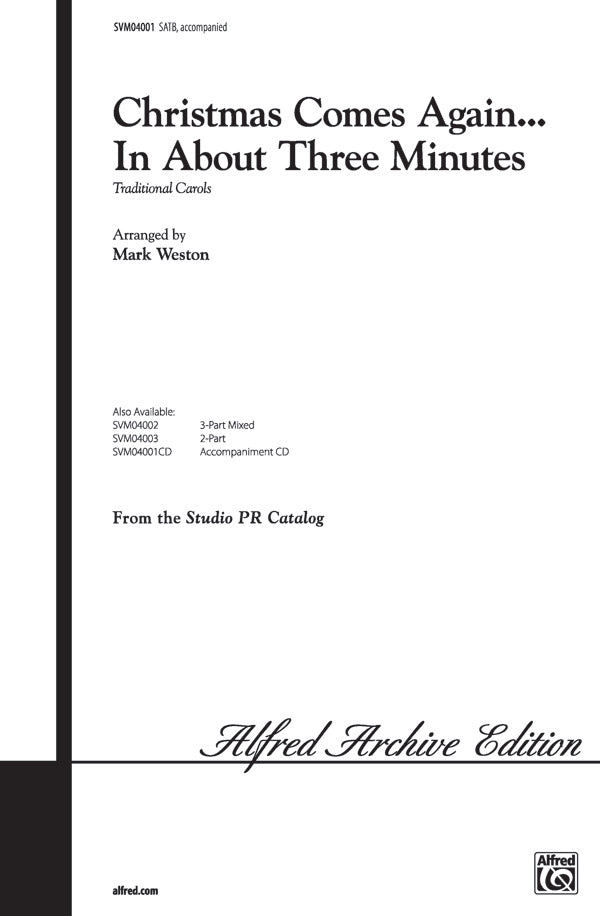 Christmas Comes Again ... In About Three Minutes Sheet Music Preview