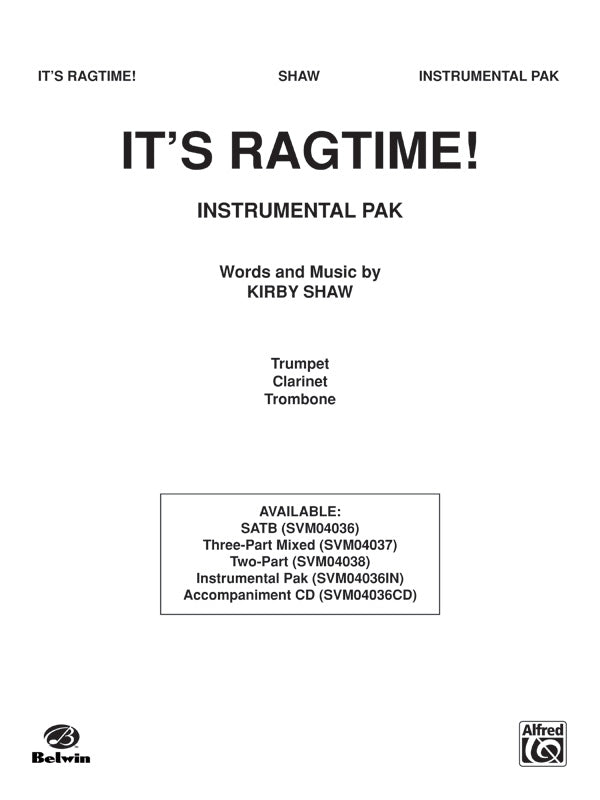It's Ragtime! Sheet Music Preview