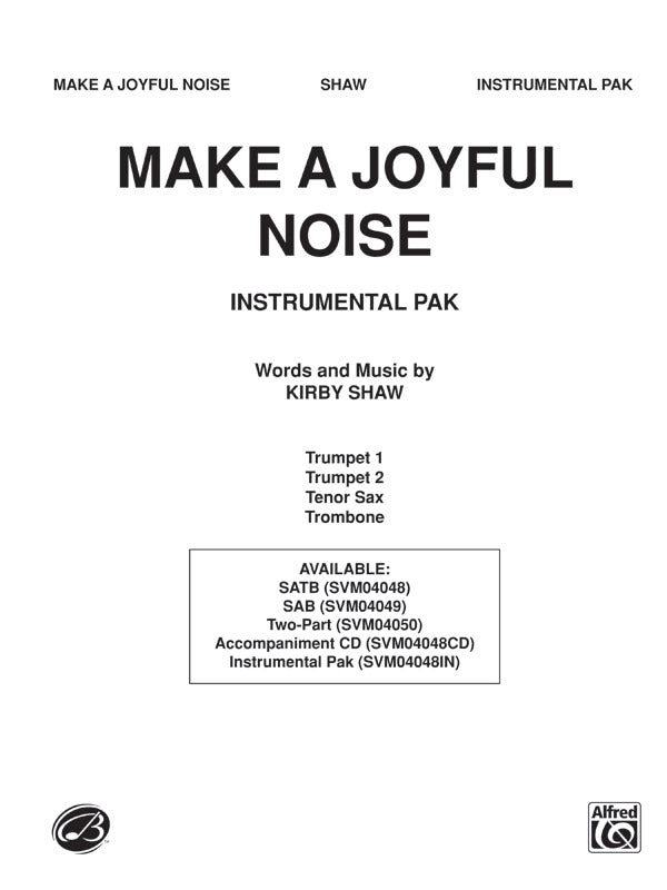 Make a Joyful Noise: B-flat Tenor Saxophone Sheet Music Preview