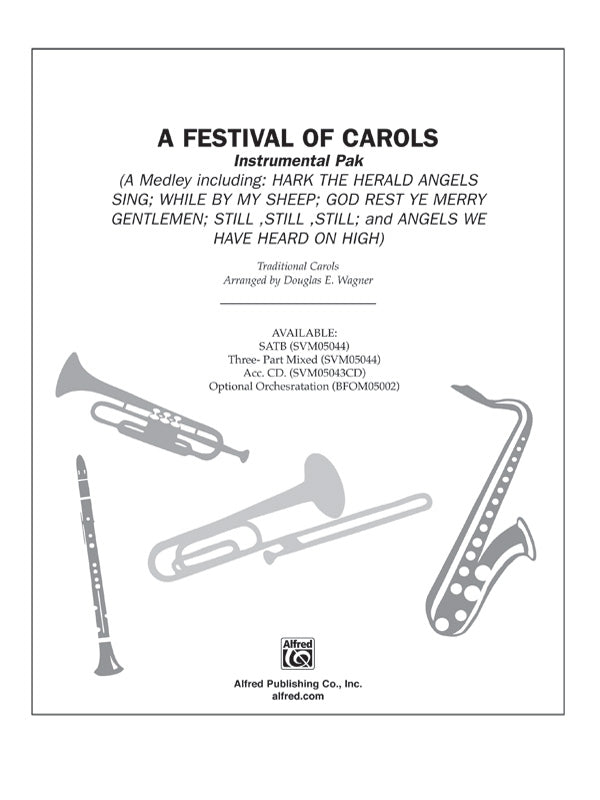 A Festival of Carols (A Medley): 2nd & 3rd Trumpet Sheet Music Preview