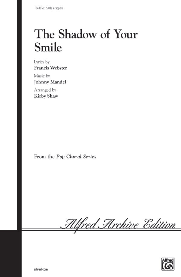 The Shadow of Your Smile (from <I>The Sandpiper</I>) Sheet Music Preview