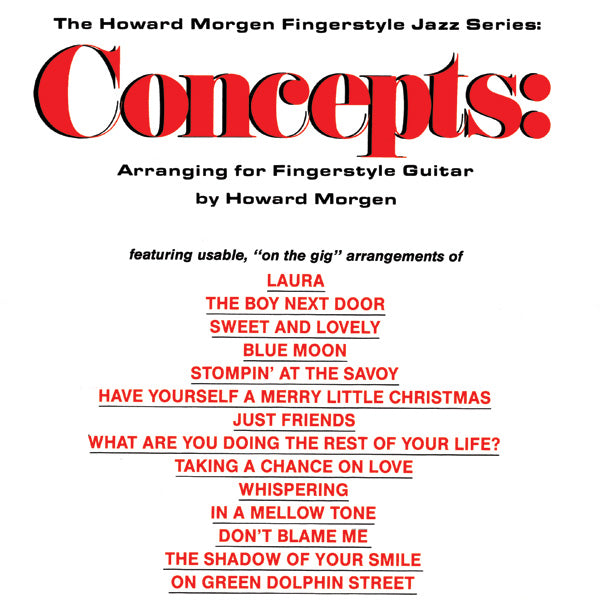 Concepts: Arranging for Fingerstyle Guitar Cover Image