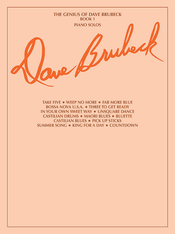 The Genius of Dave Brubeck, Book 1 Cover Image