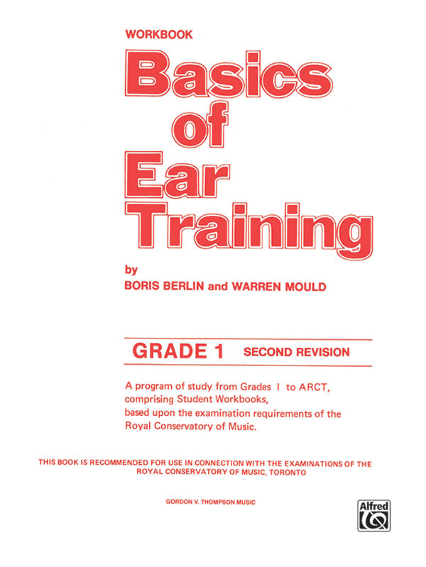 Basics of Ear Training, Grade 1 Cover Image