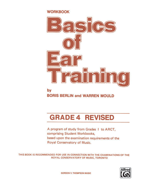 Basics of Ear Training, Grade 4 Cover Image