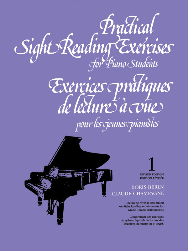 Practical Sight Reading Exercises for Piano Students, Book 1 Cover Image