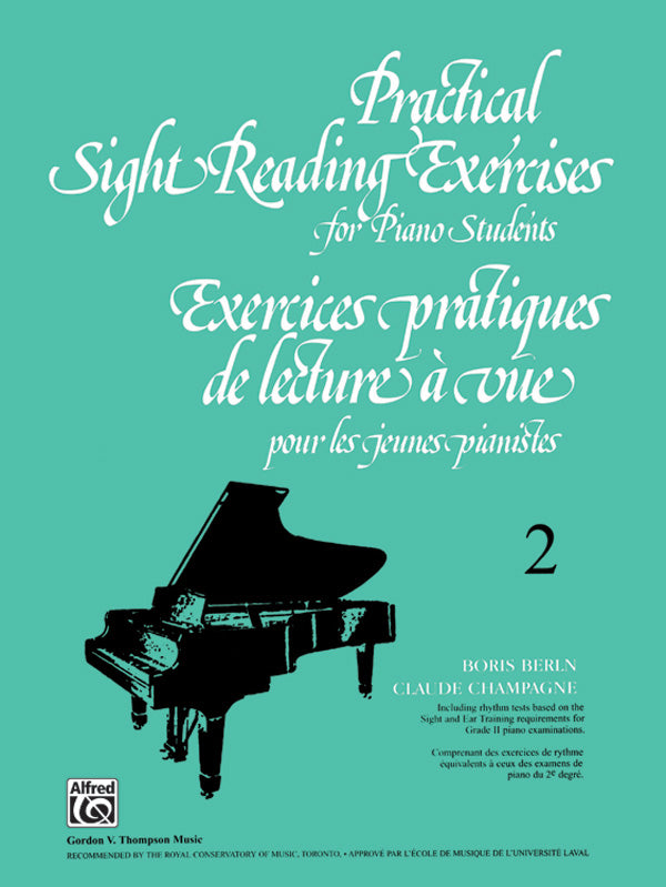 Practical Sight Reading Exercises for Piano Students, Book 2 Cover Image