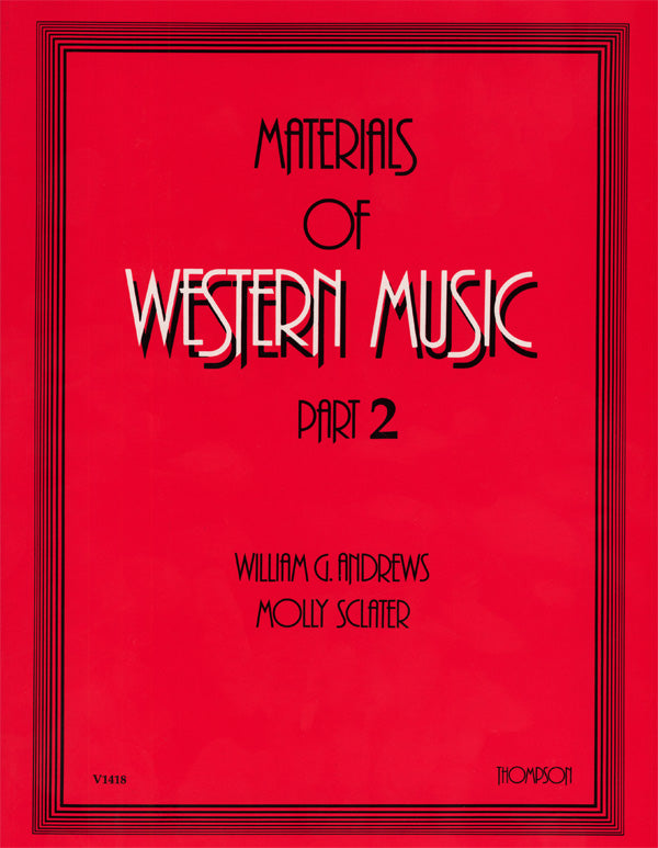 Materials of Western Music, Part 2 Cover Image