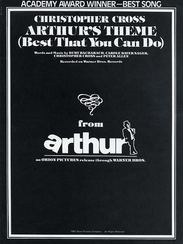 Arthur's Theme (Best That You Can Do) Sheet Music Preview