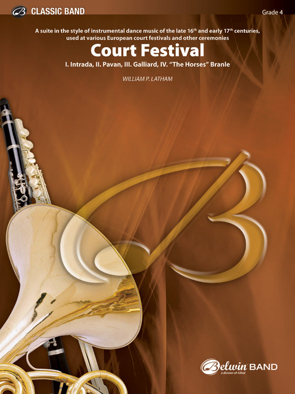 Court Festival (Suite for Concert Band): 2nd Trombone Sheet Music Preview