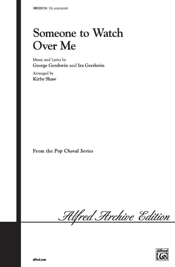 Someone to Watch Over Me Cover Image