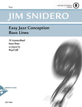 Easy Jazz Conception Bass Lines Cover Image