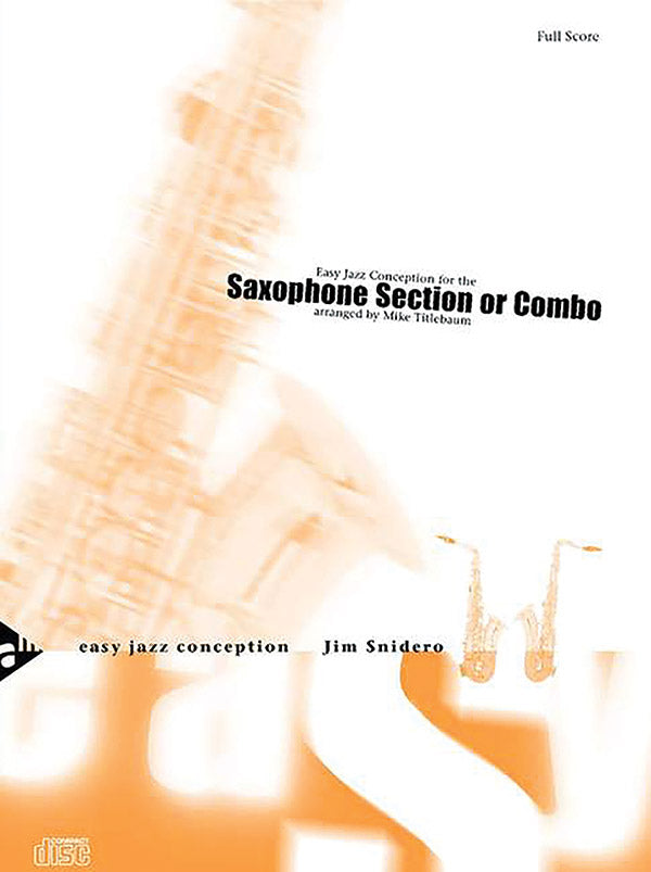 Easy Jazz Conception: Saxophone Section or Combo Cover Image