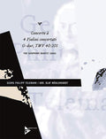 Concerto à 4 Violini concertati G-Dur TWV 40:201 Cover Image