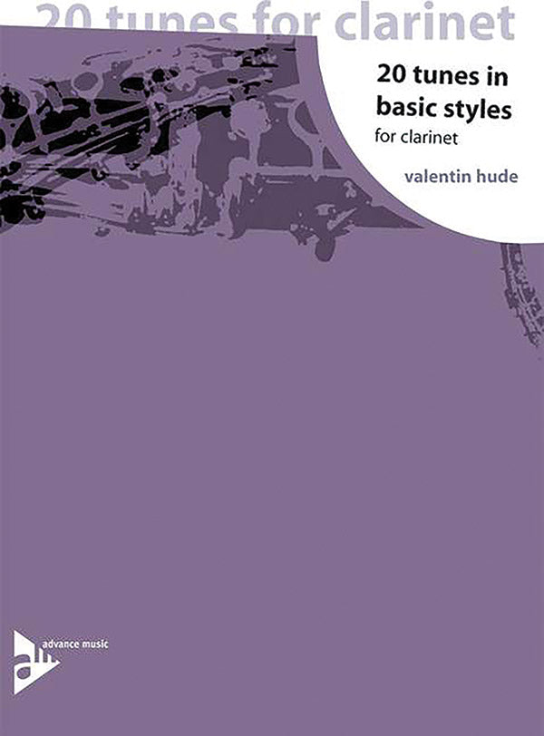 20 Tunes in Basic Styles for Clarinet Cover Image