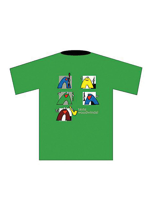 Taste Woodwinds! T-Shirt: Green (Medium) Cover Image