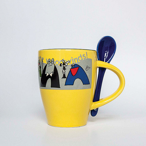 Taste Woodwinds! Coffee Mug (White/Yellow) Cover Image