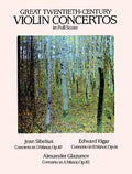 Great Twentieth-Century Violin Concertos in Full Score Cover Image