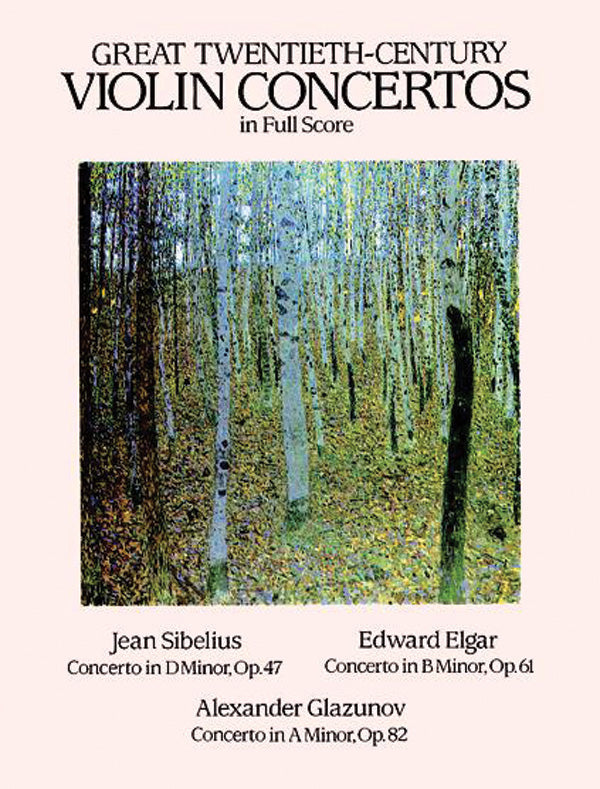 Great Twentieth-Century Violin Concertos in Full Score Cover Image