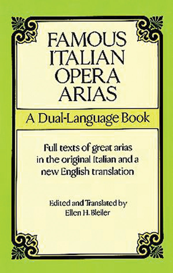 Famous Italian Opera Arias: A Dual-Language Book Cover Image