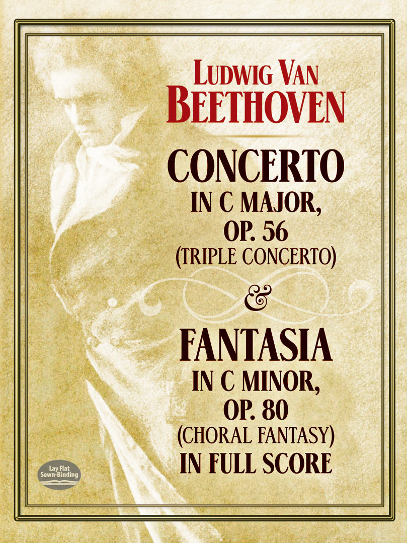 Concerto in C Major, Op. 56 (Triple Concerto): and Fantasia in C Minor, Op. 80 (Choral Fantasy) in Full Score Cover Image
