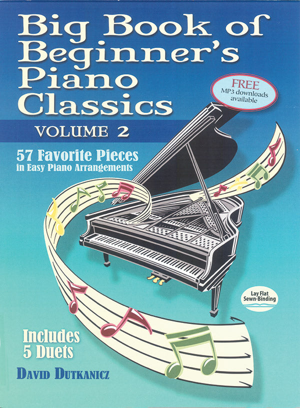 Big Book of Beginner's Piano Classics Volume Two: 57 Favorite Pieces in Easy Piano Arrangements with Downloadable MP3s (Includes 5 Duets) Cover Image