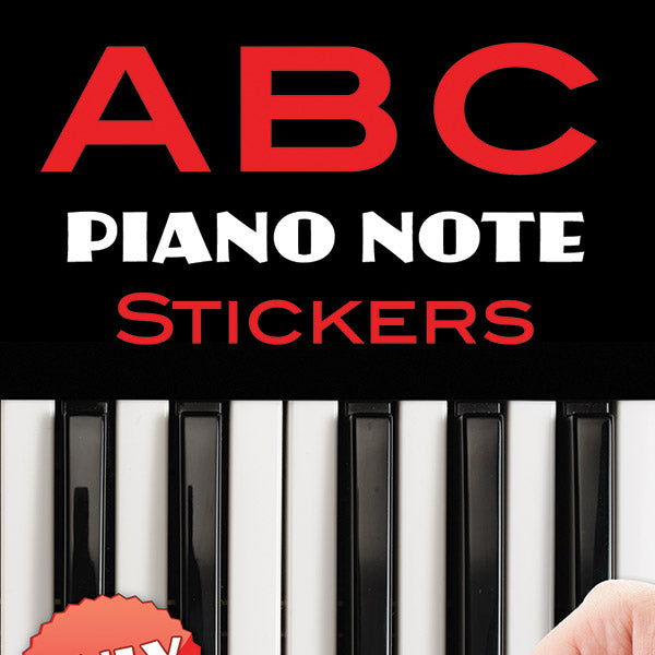 A B C Piano Note Stickers Cover Image