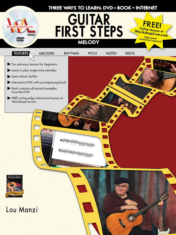 Guitar First Steps: Melody: Guitar Book & DVD – Alfred Music